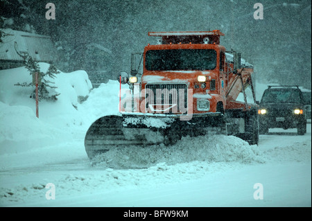Neige Mammoth Mountain en Californie. Banque D'Images