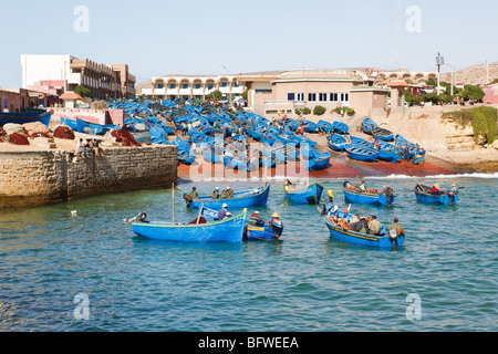 Le port de pêche au Maroc Banque D'Images