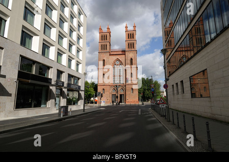 Berlin. L'Allemagne. Friedrichswerder Kirche aka Schinkel Museum. Banque D'Images