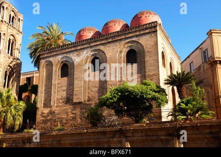 Cappella di San Cataldo, style Medievalo Norman Church, Palerme, Sicile Banque D'Images