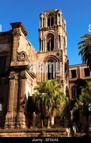 Église de Santa Maria dell'Ammiraglo, Palerme, Sicile Banque D'Images