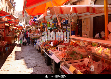 Marché, Marché, Palerme, Sicile, Palerme, Sicile, marchés Banque D'Images