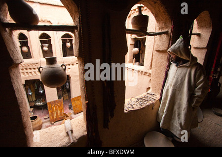 Kasbah à Village d'Amezrou Zagora le Maroc en Banque D'Images