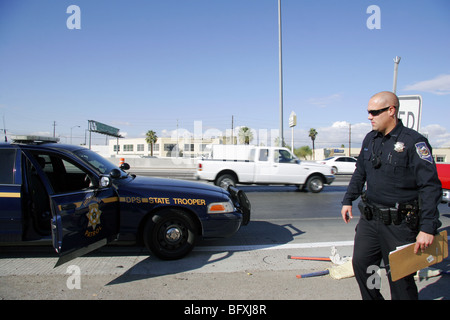 Nevada Highway Patrol State Trooper, Las Vegas. Banque D'Images