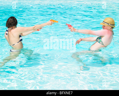 combat de l’eau Banque D'Images