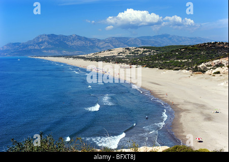 Une vue de la plage de Patara en Turquie Banque D'Images