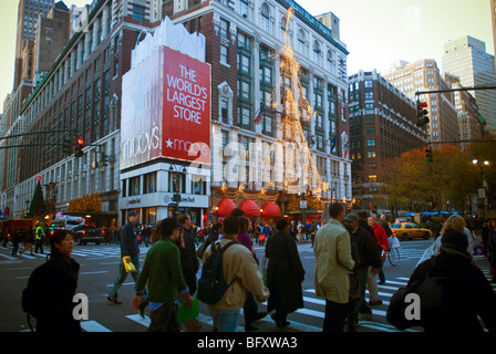 Phare de Macy's department store à Herald Square à New York Banque D'Images