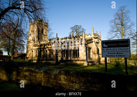 Hickleton (église St Wilfrid's) Doncaster UK Banque D'Images