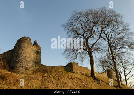 Le château de Kendal abandonnés sur le bord du Lake District en Cumbrie Royaume-uni. Banque D'Images