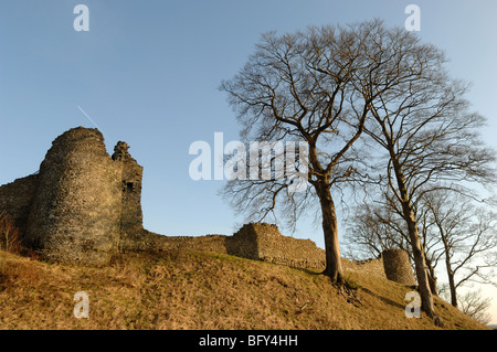 Le château de Kendal abandonnés sur le bord du Lake District en Cumbrie Royaume-uni. Banque D'Images