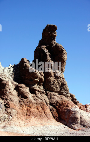 Des formations rocheuses pittoresques à Cumbre de UCANCA DANS LE PARC NATIONAL DU TEIDE SUR L'île canarienne DE TENERIFE. Banque D'Images