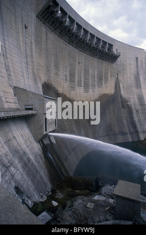 Barrage Katse, le Lesotho Highlands Water Project, Banque D'Images