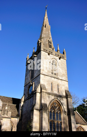 L'église paroissiale de St Barthélemy, Rue de l'Église, Corsham, Wiltshire, Angleterre, Royaume-Uni Banque D'Images