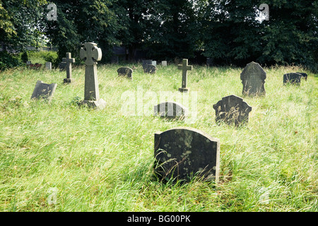Cimetière. Le Warwickshire. L'Angleterre. UK. Banque D'Images