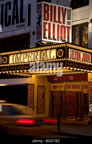 Chapiteau Théâtre de Broadway, NYC Banque D'Images