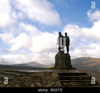 Mémorial Commando, Spean Bridge, en Écosse. Banque D'Images