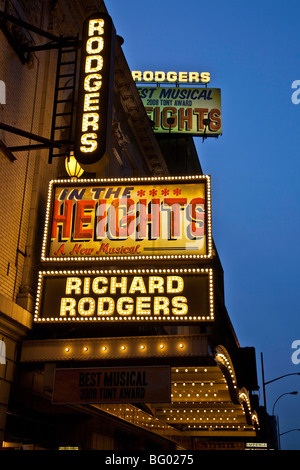 Chapiteau Théâtre de Broadway, NYC Banque D'Images