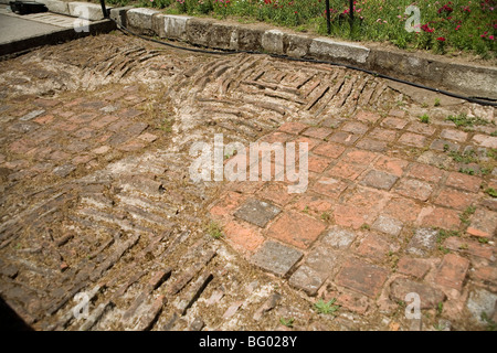 Istanbul Turquie ; bâtiments ; le palais de Topkapi, la Citerne byzantine Empire Ottoman ; ; brique ; travail ; archéologie ; ancien ; archéologiques Banque D'Images
