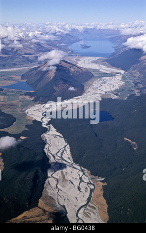 Le lac Wakatipu, Sth Island, New Zealand Banque D'Images