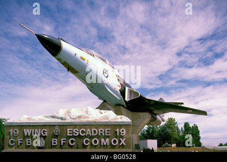 Comox, Vancouver Island, BC, British Columbia, Canada - McDonnell CF-101 Voodoo d'avions de chasse, la BFC Canadian Air Force Museum Banque D'Images