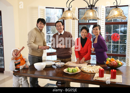 regroupement familial Banque D'Images