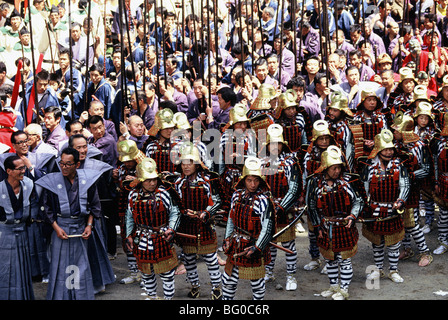 Le Samouraï Festival au sanctuaire Toshogu, Nikko, Japon, Asie Banque D'Images