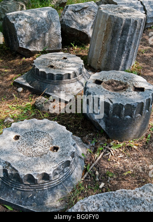 Vue de l'Asklepieion un temple de guérison sacrée pour le dieu Asclépios sur l'île grecque de Kos dans le Dodécanèse Banque D'Images