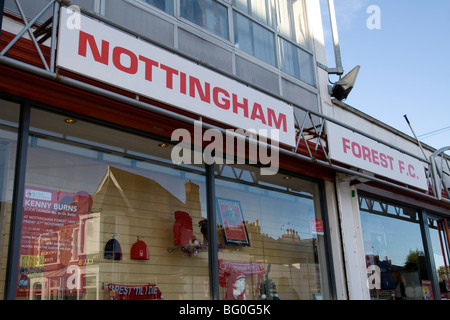 Nottingham Forest FC Club Boutique Banque D'Images