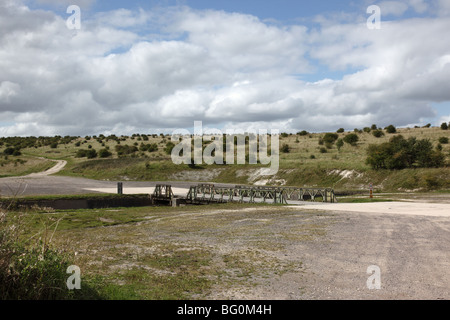 Salisbury Plain, région militaire de Wiltshire, Angleterre, Royaume-Uni Banque D'Images