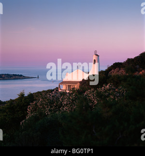 Église, Porto Cervo, Costa Smeralda, Sardaigne, Italie, Méditerranée, Europe Banque D'Images