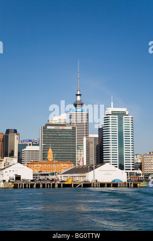 La Queen's Wharf avec gratte-ciel de Central Business District, Auckland, île du Nord, Nouvelle-Zélande, Pacifique Banque D'Images