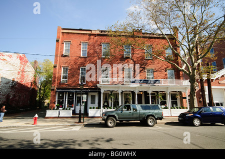 La célèbre American Hotel, Sag Harbor, les Hamptons, Long Island, État de New York, États-Unis d'Amérique, Amérique du Nord Banque D'Images