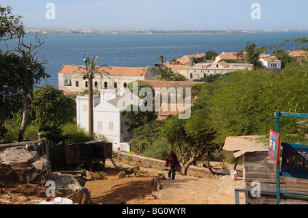 L'île de Gorée célèbre pour son rôle dans l'esclavage, voir plus à Dakar, Sénégal, Afrique de l'Ouest, l'Afrique Banque D'Images