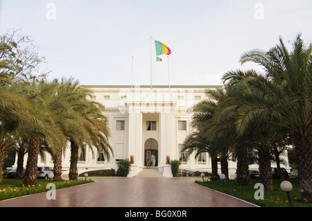 Palais présidentiel, Dakar, Sénégal, Afrique de l'Ouest, l'Afrique Banque D'Images
