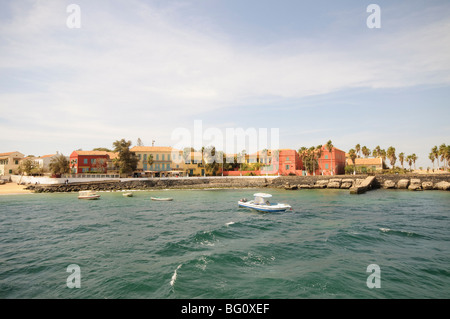 L'île de Gorée célèbre pour son rôle dans l'esclavage, près de Dakar, Sénégal, Afrique de l'Ouest, l'Afrique Banque D'Images