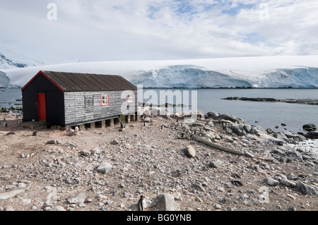 Base britannique et le bureau de poste, Port Lockroy, Péninsule Antarctique, l'Antarctique, régions polaires Banque D'Images