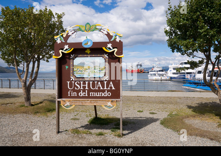 Ville la plus méridionale du monde, Ushuaia, Argentine, Amérique du Sud Banque D'Images