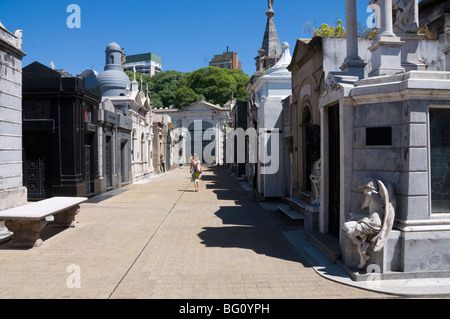 Cementerio de la Recoleta, cimetière de Recoleta, Buenos Aires, Argentine, Amérique du Sud Banque D'Images