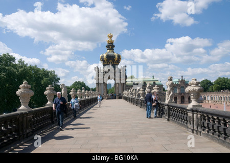 Le Zwinger, Dresde, Saxe, Allemagne, Europe Banque D'Images