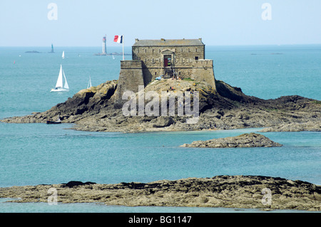 Fort National construit par Vauban en 1689, Saint-Malo, Bretagne, France, Europe Banque D'Images