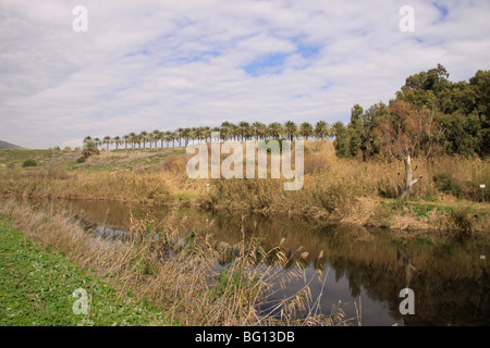 Israël, la Jordanie, la vallée de la rivière Lower Jordan Banque D'Images