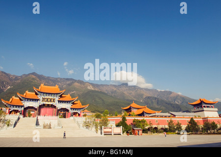 Temple Chongsheng Dali Town, dans la province de Yunnan, Chine, Asie Banque D'Images