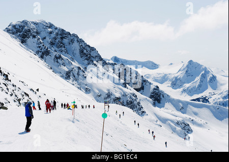 Whistler Mountain Resort, lieu des Jeux Olympiques d'hiver de 2010, en Colombie-Britannique, au Canada, en Amérique du Nord Banque D'Images