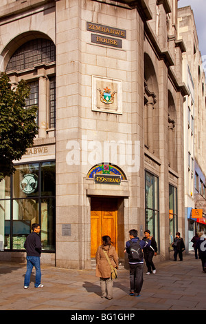 L'ambassade du Zimbabwe Londres Banque D'Images