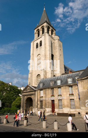 L'église Saint-Germain des Prés, Paris, France, Europe Banque D'Images