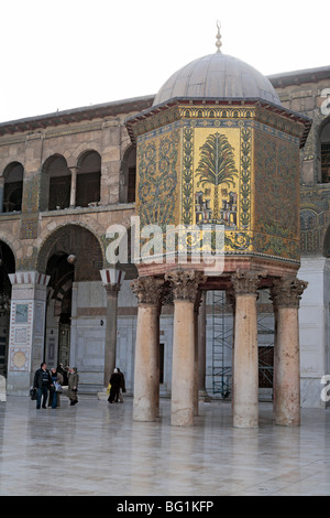 Grande Mosquée, la mosquée des Omeyyades (708-715), Damas, Syrie Banque D'Images