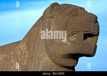 Hittite temple d'Ishtar (10-9 siècle avant J.-C.), Ain Dara, la Syrie Banque D'Images