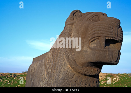 Hittite temple d'Ishtar (10-9 siècle avant J.-C.), Ain Dara, la Syrie Banque D'Images