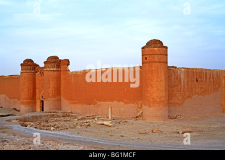 Qasr al-Heer al-Sharqi, palais de calife Omeyyade Hisham ibn Abd al-Malik (724-743), la Syrie Banque D'Images