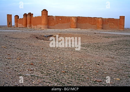 Qasr al-Heer al-Sharqi, palais de calife Omeyyade Hisham ibn Abd al-Malik (724-743), la Syrie Banque D'Images